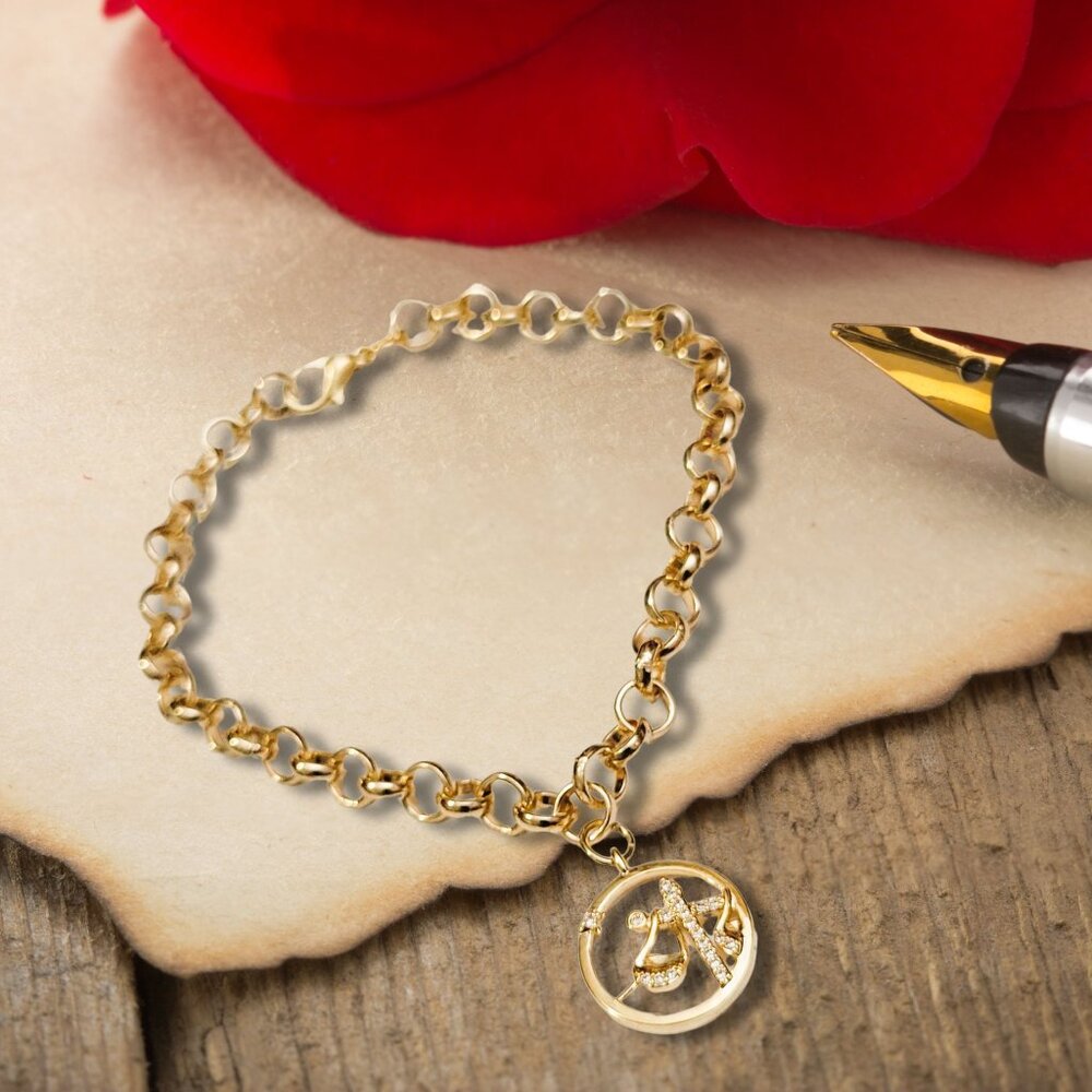 Libra Zodiac Sign Charm Bracelet
